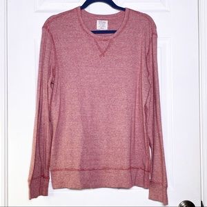 J. Crew Red Striped Long Sleeve Shirt